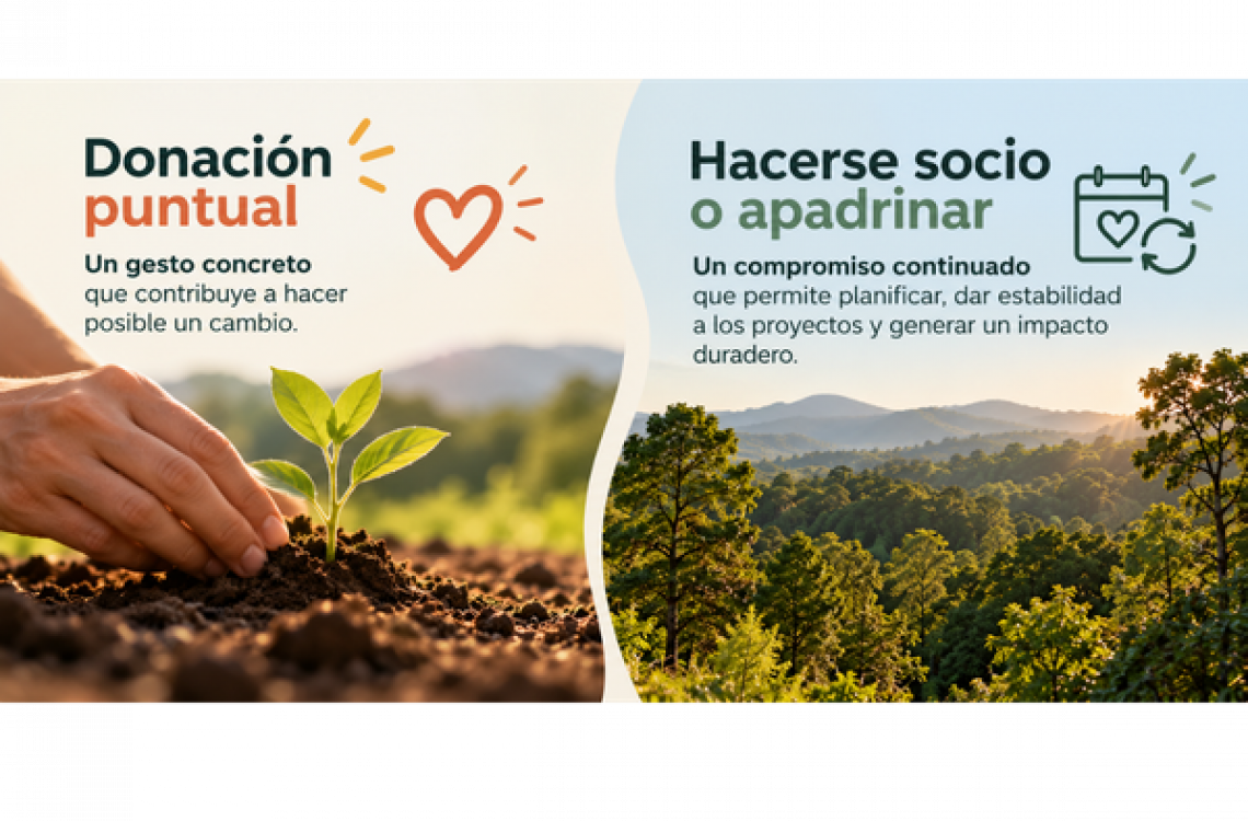 Donación recurrente vs puntual